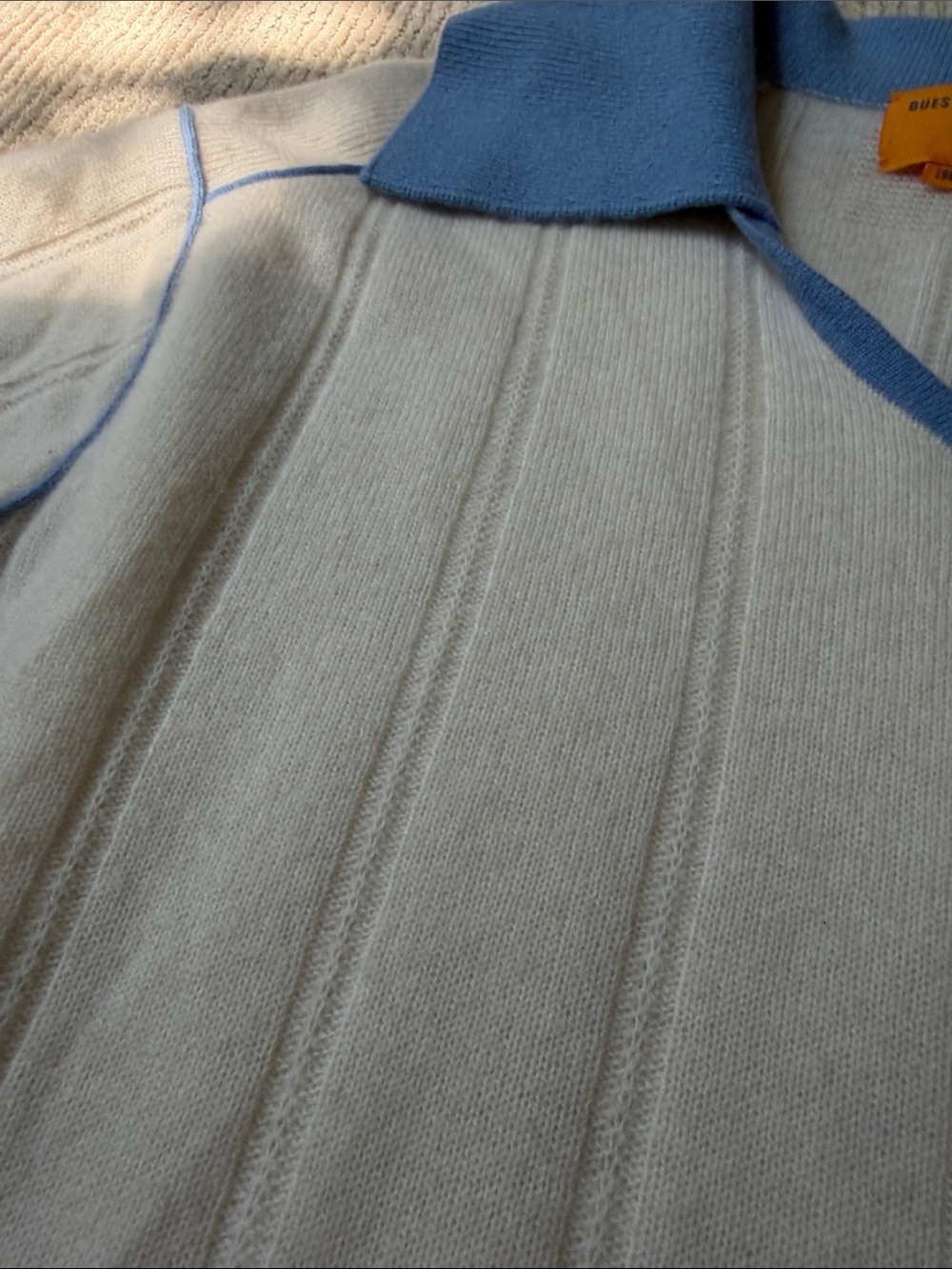 Guest In Residence Knitters Pele Cashmere Sweater V Neck Short Sleeve Tee Size S - Picture 7 of 11